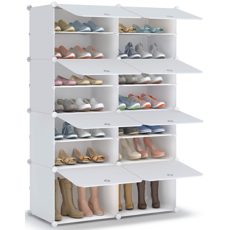 12 Pair Stackable Shoe Storage Box