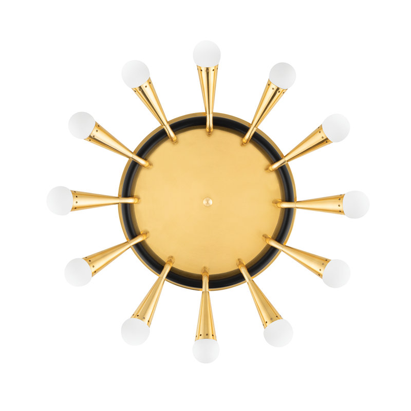 12 LIGHT SEMI FLUSH