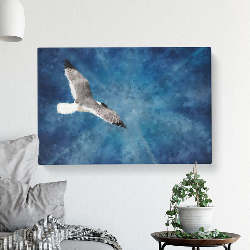 Seagull in Flight Vol.1 - Wrapped Canvas, 35cm H x 50cm W x 3cm D