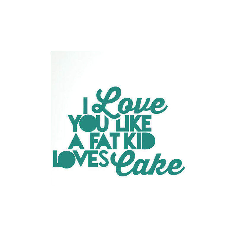 Non-Wall Damaging Wall Decal, Aqua Green, Large