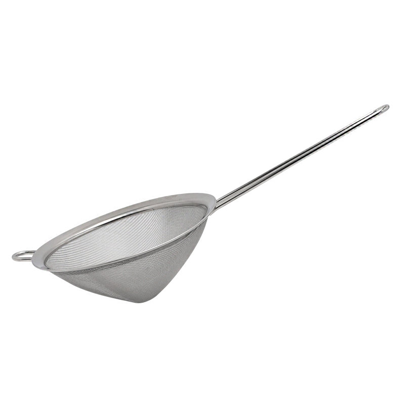 Buckingham Stainless Steel Fine Mesh Conical Sieve Strainer for Straining, Sieving, Filtering & Food Preparation, 18 cm 