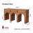 60" Solid Wood Console Table with Drawers