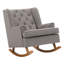 Chaise berçante capitonnée en tissu-63161931