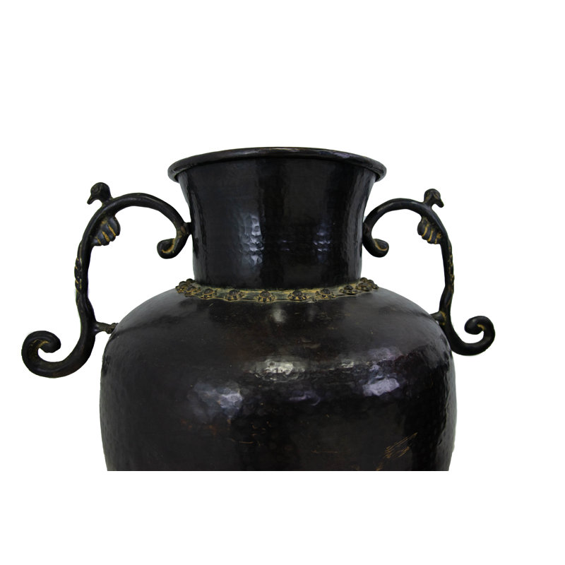 Vase rétro unique avec poignées ornées