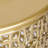 Arvil Golden Round Metal End Table(set of 2)