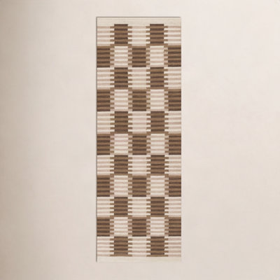 Freya Hand-Woven Checkered Wool Rug