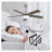 Whisperbloom Blade Span 42 In. Indoor Ceiling Fan With LED Light Bulbs And Remote Control-1634873376-1634873377
