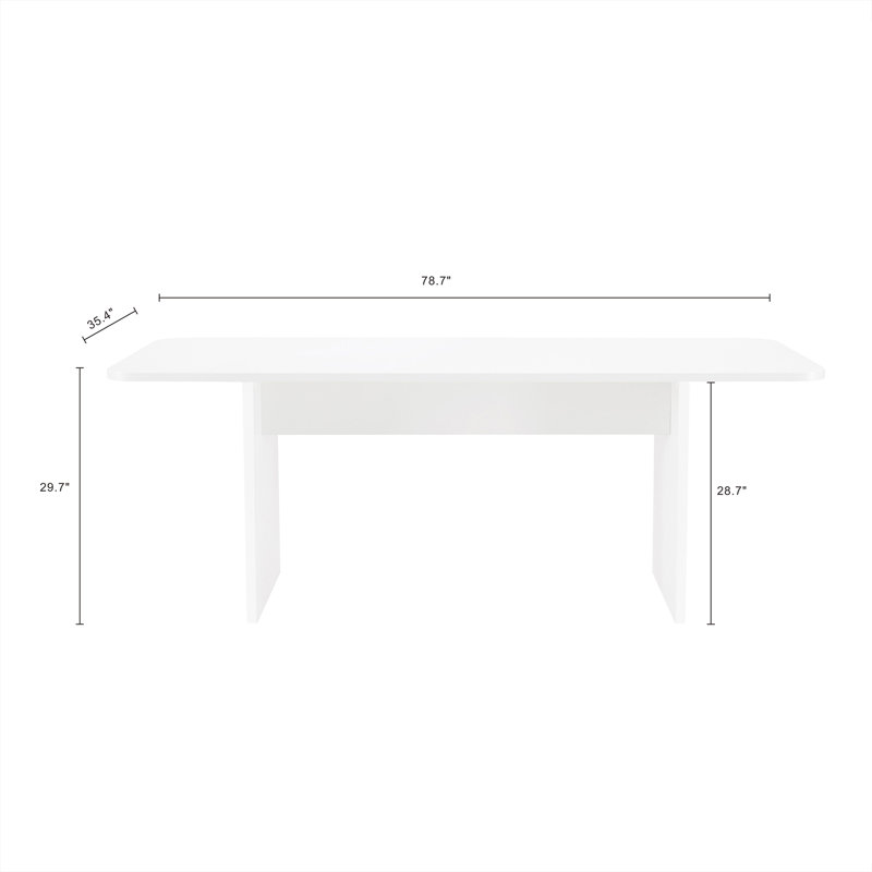Ella 79" Dining Table In (Table Only)