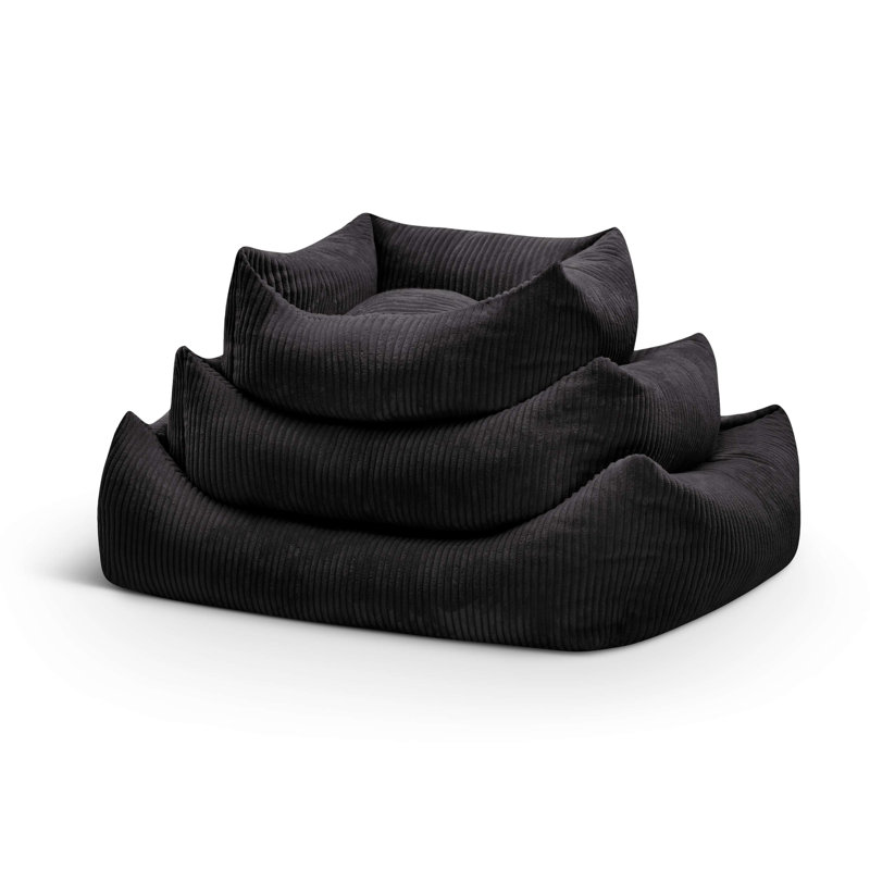 Nairne Polyester Pet Bed, 20cm H x 90cm W x 78cm D, Black