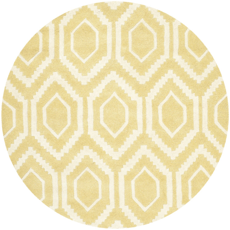 Deedie Hand Tufted Wool Geometric Rug