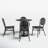 Abode 4-Person Weather Resistant Patio Dining Set with Round Table