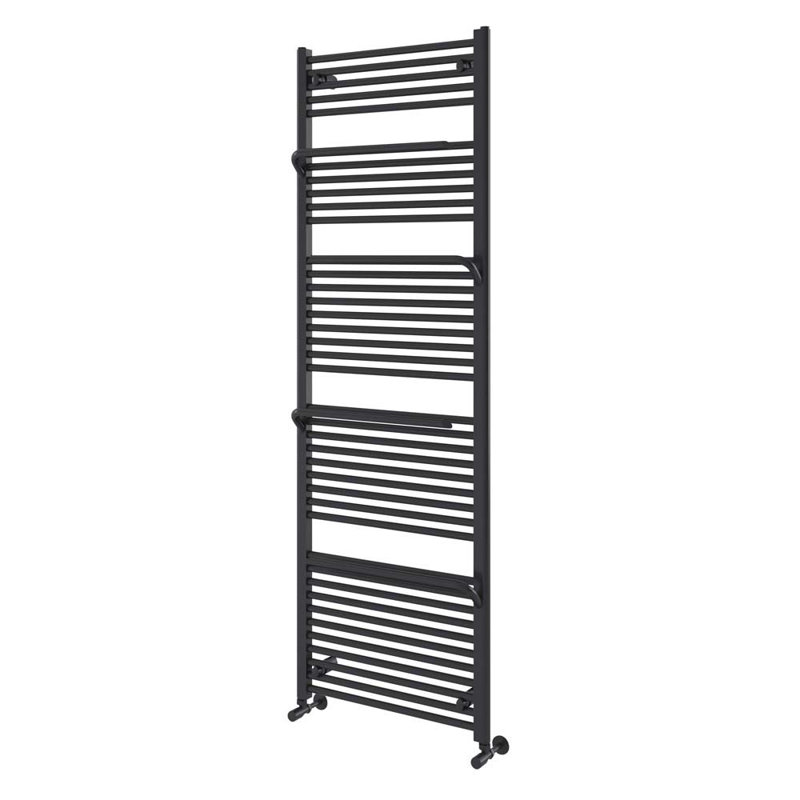 Joule Straight Towel Rail Heated Towel Rails, Anthracite, 1800mm H x 600mm W
