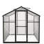 Serre de plain-pied avec contrôle de la température - et pratique 6 x 8 pi avec couvercle en polycarbonate-126422951