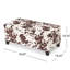 Rangement avec velours brun et design contemporain, l 39,00 po, P 19,00 po, H 16,25 po, espace de rangement spacieux, large, profond, haut, fermeture en douceur