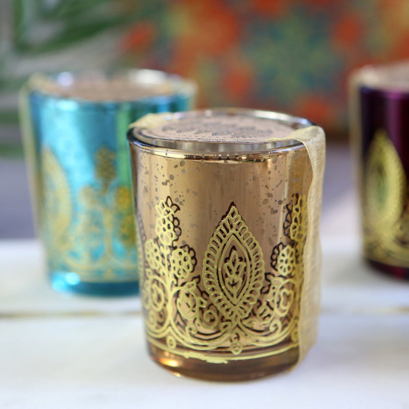 Ensemble de 6 bougeoirs de table en verre 6 pièces