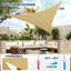 Pare-soleil triangulaire, auvent bloquant les rayons UV pour le patio, la cour, la terrasse, le jardin et la cour-126426817-126426815