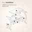 Solid Wood Cross Legs End Table-1262182208