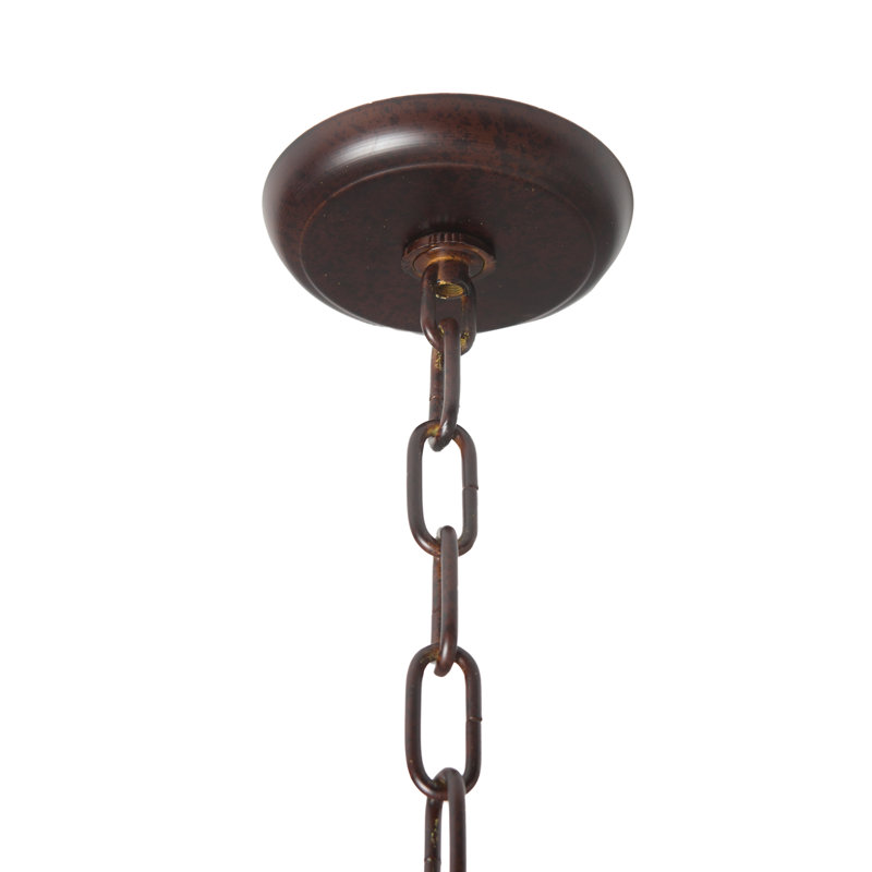 Padilla 7 - Light Globe Chandelier, Rustic Black