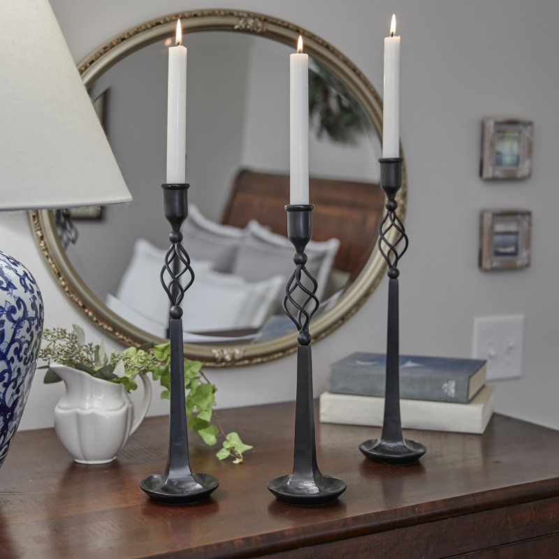 16'' H Metal Tabletop Candlestick