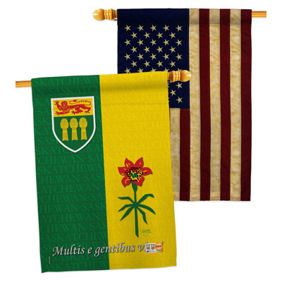 Drapeau de maison en polyester 2 côtés 3 pi 3 po x 2 pi 2 po
