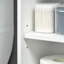 Armoire de salle de bain au-dessus de la toilette avec tablettes réglables, économiseur d'espace autoportant pour un rangement efficace et une conception moderne