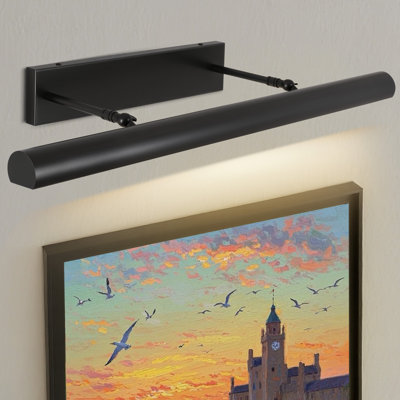 30" 4 - Light Dimmable Brass Hardwired Wall Mounted Picture Lights Painting Artwork Display Lighting