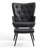 Tufted Wingback Chair and Ottoman-239938066