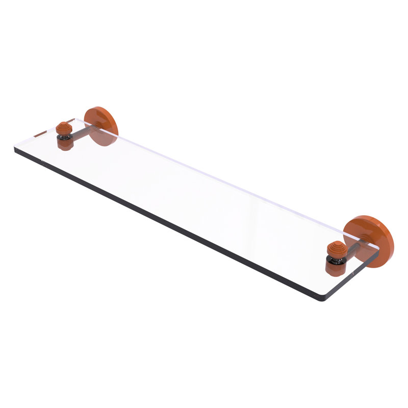 Tablette de meuble-lavabo en verre avec bords biseautés South Beach Collection, H 2,75 po x l 22 po x P 5 po