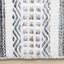 Tapis à branches tribal / sud-ouest à rayures de 8 pi x 11 pi (7 pi 10 po x 10 pi 6 po) - gris, tribal / sud-ouest - salon, chambre à coucher, salle à manger et cuisine-1083852209
