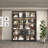 78.7'' H x 31.5'' W 5-Layer Bookcase With Glass Doors And LED Lights-722499546