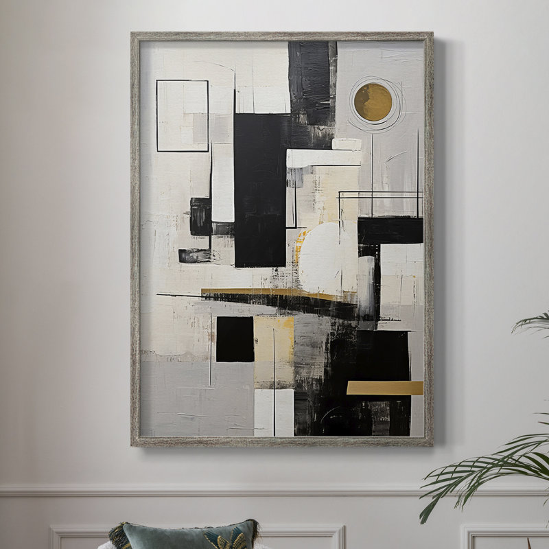 ABSTRACT Series CCCLXXIX Framed Print - Solid Wood, 11" H x 9" W