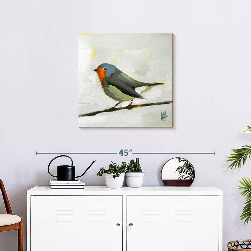 Crowle Robin On Wire, 24" H x 24" W