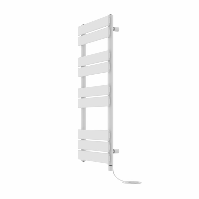 Antwian Flat Panel Towel Rail Heated Towel Rails, 100cm H x 45cm W x 6.2cm D, White