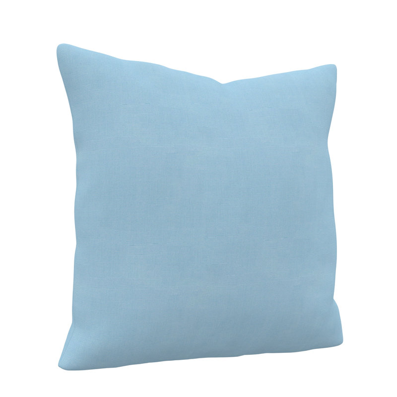 Gabi Sunbrella® Indoor/Outdoor Throw Pillow, Square 24", Canvas Air Blue Sunbrella® Canvas