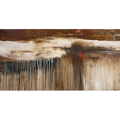 Harmonie rouge - peinture sur toile tendue