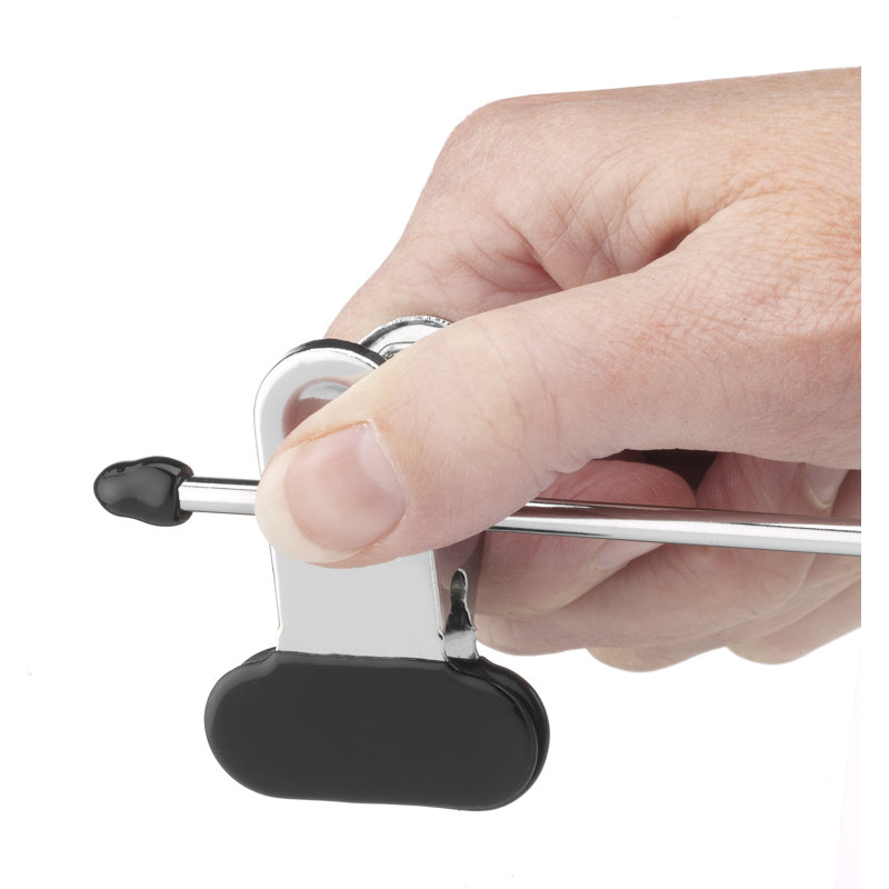 Whitmor Black and Chrome Space-Saving Skirt/Slack Hangers Set