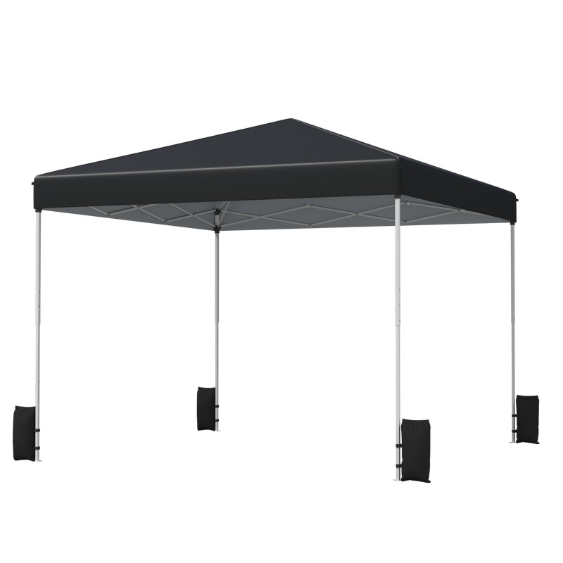 10 Ft. W x 10 Ft. D Metal Patio Gazebo, Pop up Canopy, Blue