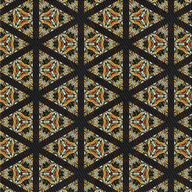 Tapis tissé à la machine noir, Carré 3 pi