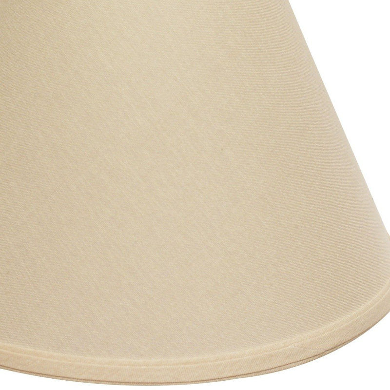 Abat-jour incliné 19 po, Beige, H 10 po x l 15 po x P 15 po