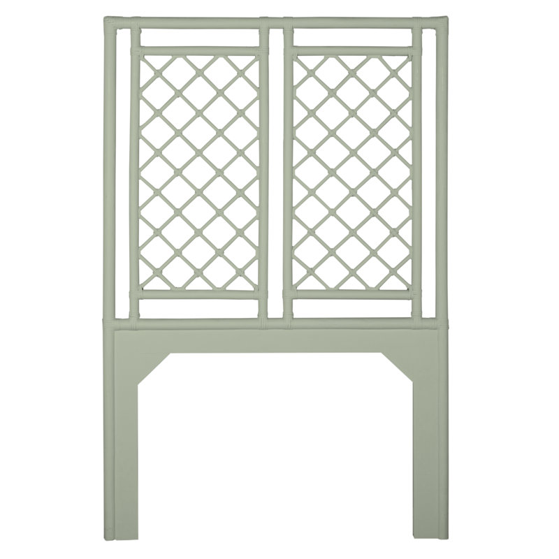X And Diamond Headboard, Celery Green, Twin