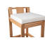 Tabouret de bar d'extérieur en bois d'eucalyptus Dustin (ensemble de 2)