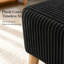 Banc de rangement en velours côtelé avec pieds en bois et rangement rabattable-1257378311-1257378312
