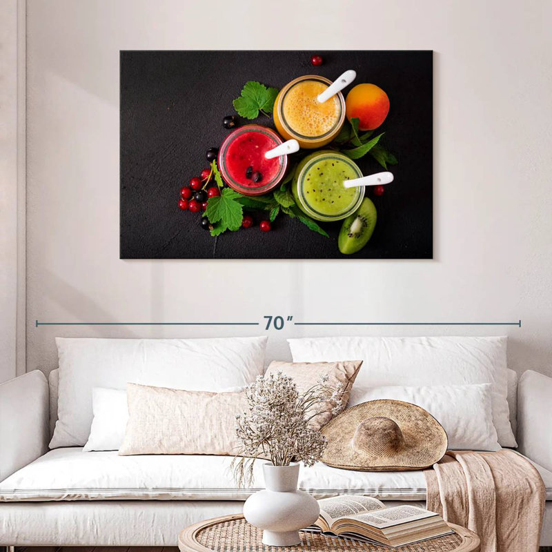 Yarlin Assorted Fruit Smoothies, 30" H x 45" W