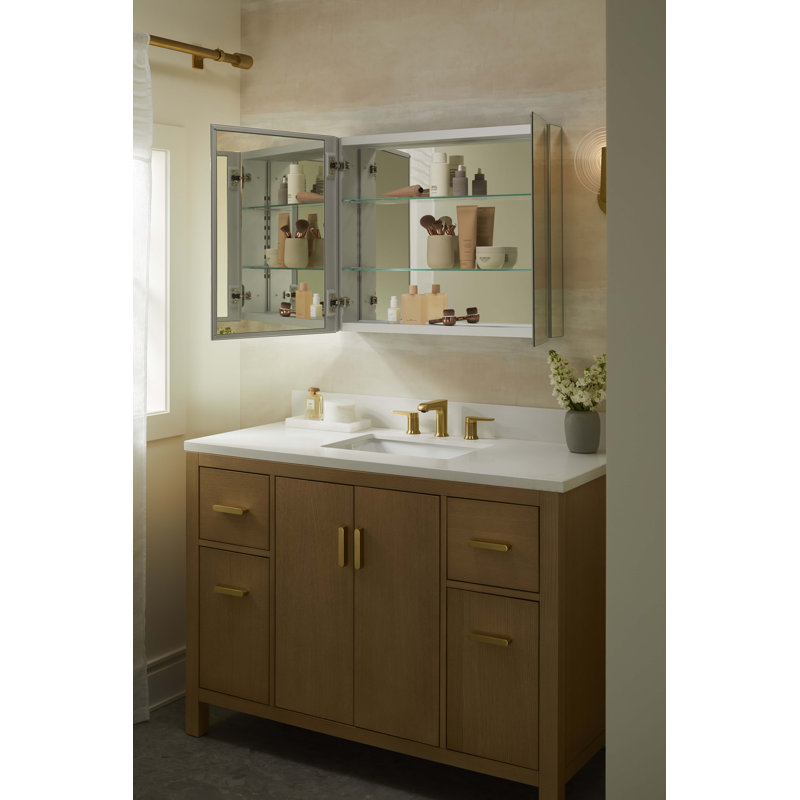 Embark Premium. Rectangular Two-Door Medicine Cabinet, 26" H x 30" W x 4" D
