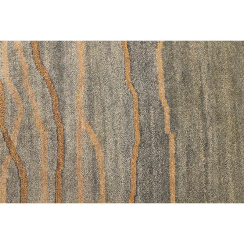 Tapis gris Peshawar Ziegler 5 pi 1 po x 7 pi 1 po