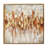 Gold Canvas Abstract Framed Wall Art with Gold Frame