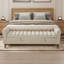 Banc de chambre moderne l 65,5 po avec accoudoirs roulés-479054517