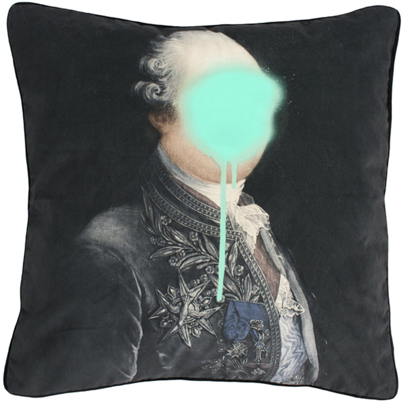 Crumb Monsieur Mint Square Throw Cushion