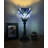 Simonetti Tiffany Mini Torch Table Lamp Baroque Style Stained Glass LED Bulb Included 6"W*6"D*15"H-1720175280