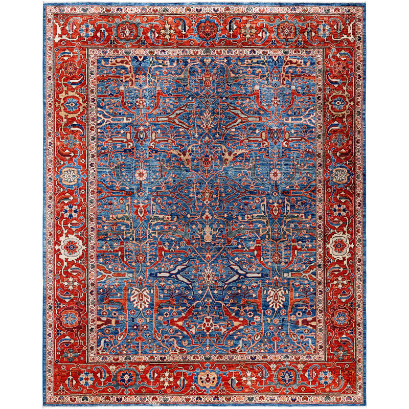 Serapi One-of-a-Kind 8' 0" X 9' 11" Hand Knotted Area Rug